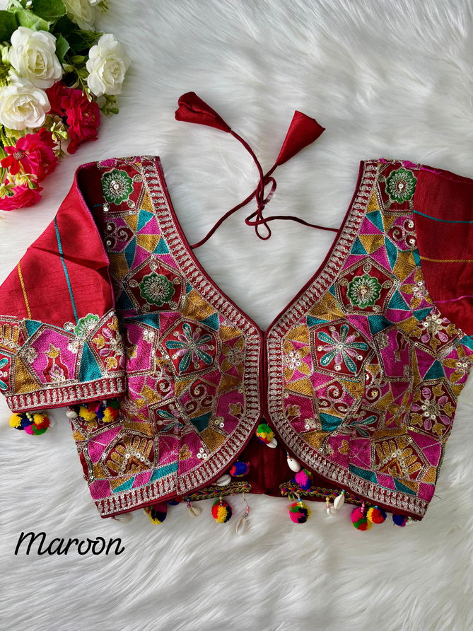 Rk Blouse Italian Silk Embroidery Wedding Wear Blouse Wholesale Online
